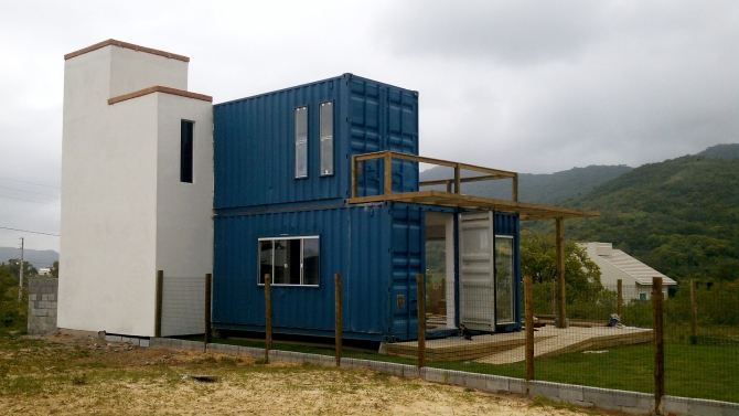 Casa Container Constru&ccedil;&atilde;o Mista Alven&aacute;ria